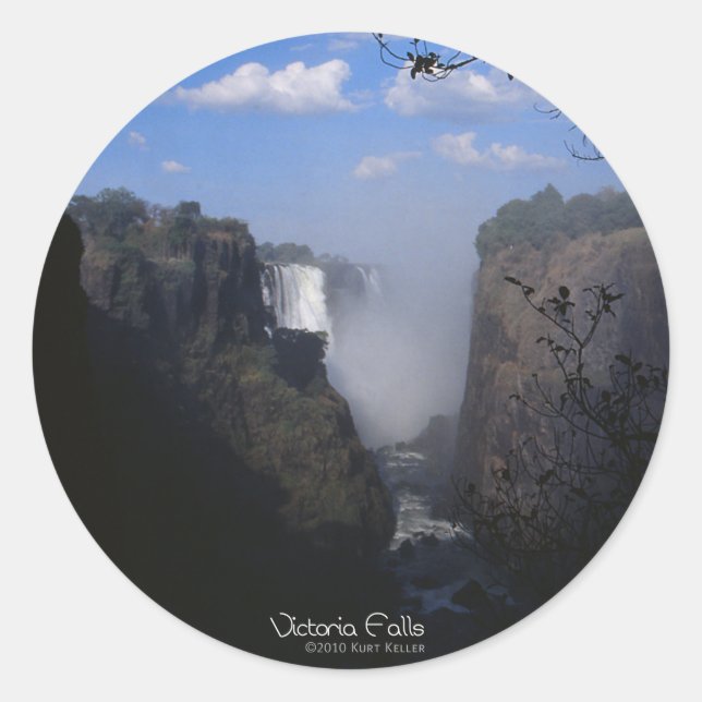 Sticker Rond Chutes Victoria 1 (Devant)
