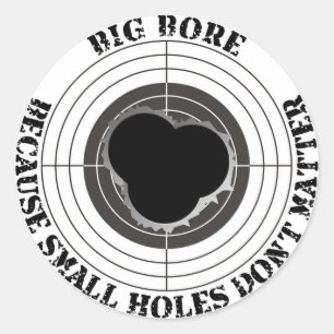 Sticker Rond Cible avec de grands trous de balle - grand trou