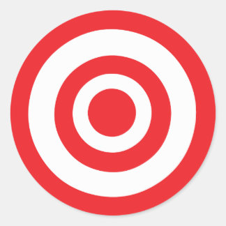 Sticker Rond Cible Bullseye