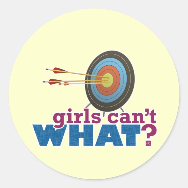 Sticker Rond Cible de tir à l'arc (Devant)