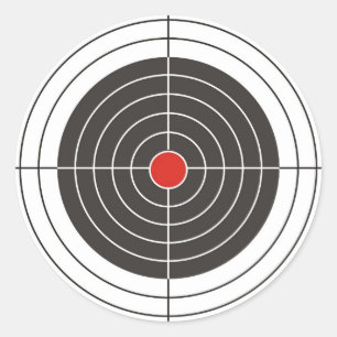 Sticker Rond Cible de tir pour une arme, un fusil ou une arme à