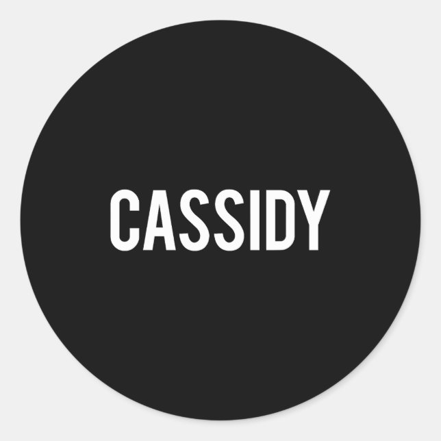 Sticker Rond Cidy - Cool New Funny Name Fan Gift Tee  (Devant)