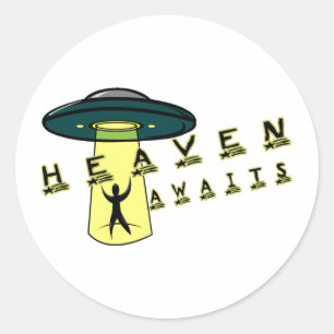 Sticker Rond Ciel étranger