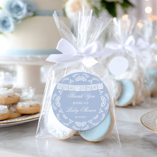 Sticker Rond Cielito Lindo Talavera Mexican Boy Baby Shower