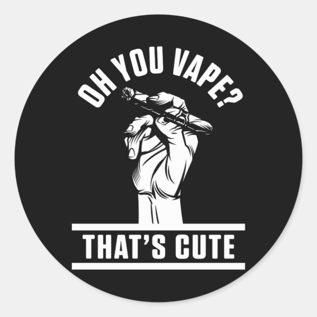Sticker Rond Cigar Coupe Fumée Humidor Tabac Cigars Lover Gi (Devant)