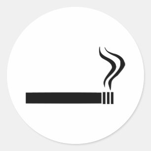 Sticker Rond Cigarette