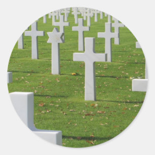 Sticker Rond Cimetière américain chez la Normandie