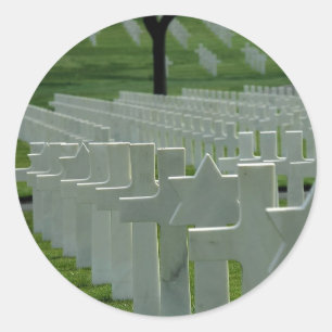 Sticker Rond Cimetière de la Seconde Guerre mondiale, Journée c