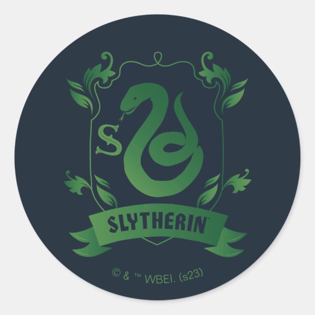 Sticker Rond Cimetière SLYTHERIN™ (Devant)