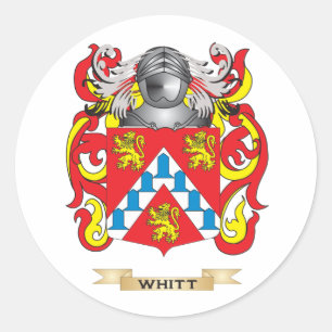 Sticker Rond Cimier de la famille Whitt (armoiries)