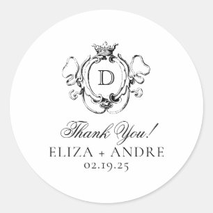 Sticker Rond Cimier officiel noir et blanc