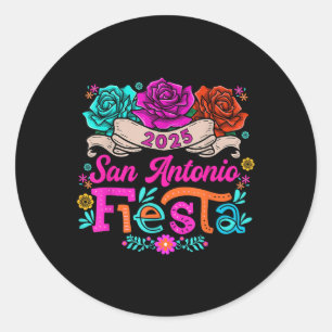 Sticker Rond Cinco De Mayo 2025 Fiesta Squad Fiesta San Antonio