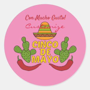 Sticker Rond Cinco De Mayo Thunder_Cove