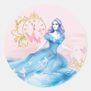 Sticker Rond Cinderella approche de minuit