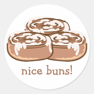 Sticker Rond Cinnamon Bun