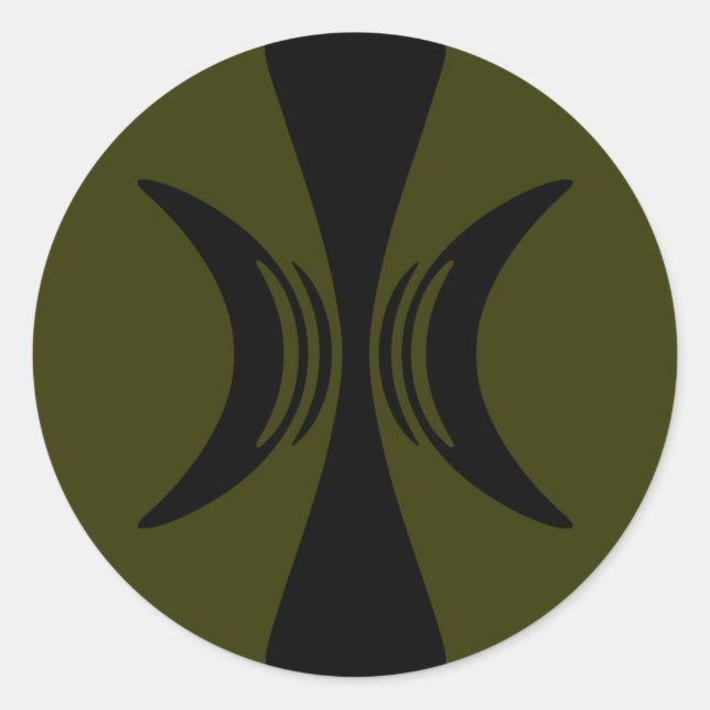 Sticker Rond Cinq doigts de la main d'Eris (Devant)