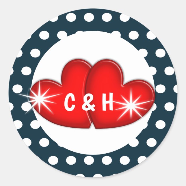 Sticker Rond Cinquante ans 1950 Rockabilly Retro Cool Mariage (Devant)