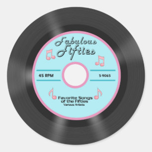Sticker Rond Cinquante fabuleuses