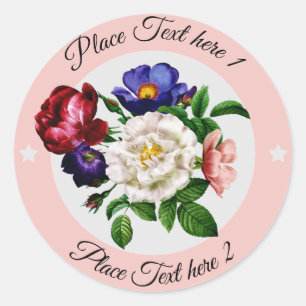 Sticker Rond Circle Flower 11