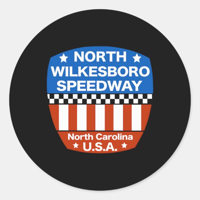 Sticker Rond Circuit automobile de North Wilkesboro (Devant)