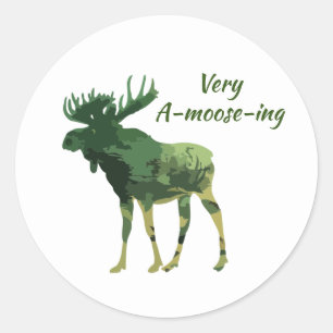 Sticker Rond Citation amusante Trouvez cette orignal