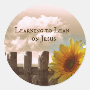 Sticker Rond Citation de Christian : Apprendre à se pencher sur