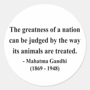 Sticker Rond Citation de Gandhi 2a