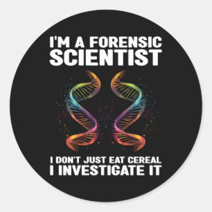 Sticker Rond Citation De L'Enquêteur En Sciences Juridiques Pou