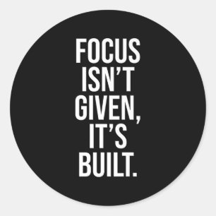 Sticker Rond Citation De L'Esprit Résilient Et Stoïque Pour Mot