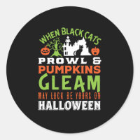 Citation d'Halloween pour la chance vintage Retro 