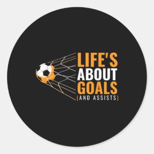 Sticker Rond Citation drôle sur les objectifs et les buts pour