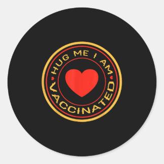 Sticker Rond Citation Graphique Vaccinée Sur Les Humours Drôle