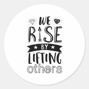 Sticker Rond Citation Inspirationnelle De Ce Type Que Nous Augm