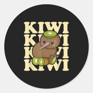 Sticker Rond Citation Kiwi Nouvelle-Zélande pour un amateur d'o