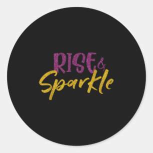 Sticker Rond Citation Motivationnelle Chemise Montée Et Parties