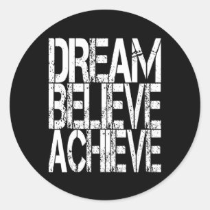 Sticker Rond Citation Motivationnelle Inspirationnelle Chemise 