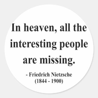 Sticker Rond Citation Nietzsche 4a