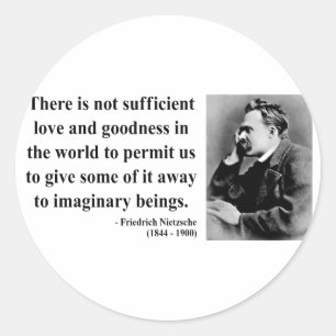 Sticker Rond Citation Nietzsche 7b