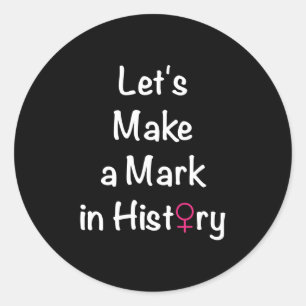 Sticker Rond Citation sur l'autonomisation des femmes - Chef fé