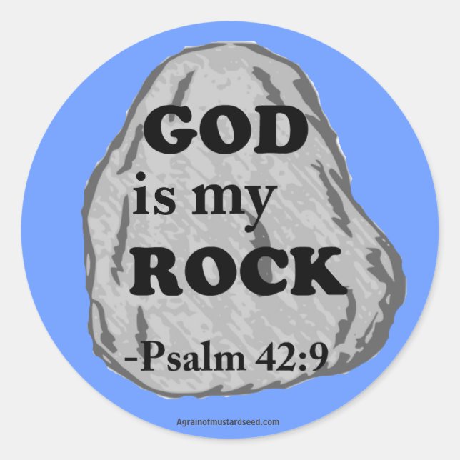 Sticker Rond Citations chrétiennes (Devant)