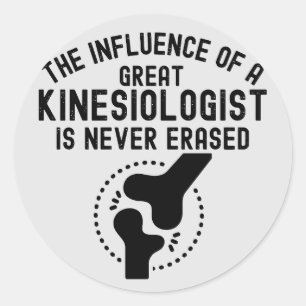 Sticker Rond Citations de kinésiologie, majeure de kinésiologie