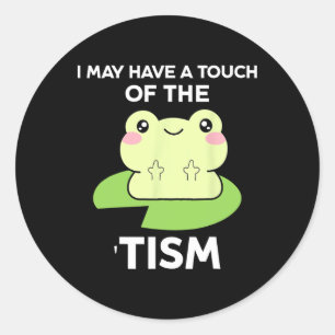 Sticker Rond Citations De Sensibilisation sur l'autisme Drôle -