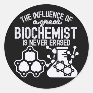 Sticker Rond Citations et déclarations de biochimie4