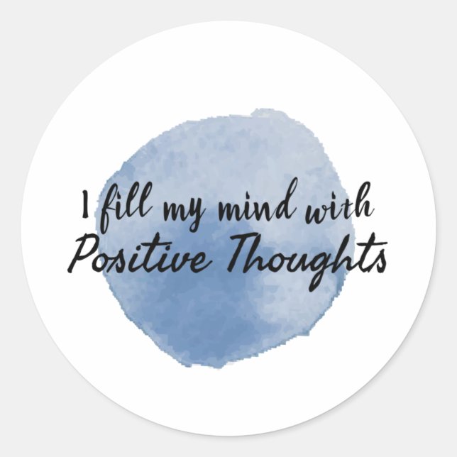 Sticker Rond citations motivationnelles pour l'acceptation de s (Devant)