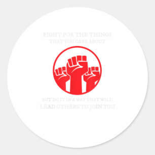 Sticker Rond Citations RBG Lutter Pour Les Choses Qui Vous Inté