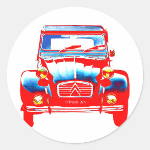 Sticker Rond Citroen 2CV 2
