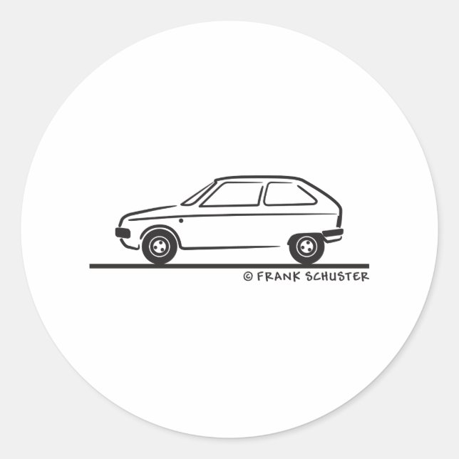 Sticker Rond Citroën Visa Citroen Visa (Devant)