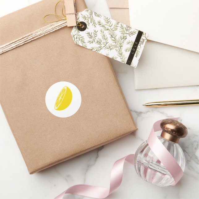 Sticker Rond Citron (Cadeaux)