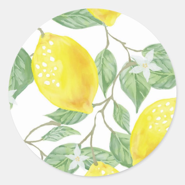 Sticker Rond Citronnier (Devant)