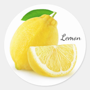 Sticker Rond Citrons